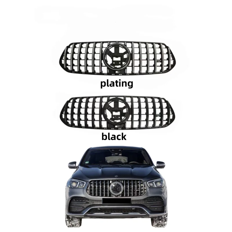 

Modification For Mercedes Benz W167GLE Front Bumper Grille 167AMG E53 Car Bumper Modification GT Piano Version Grille Car Access