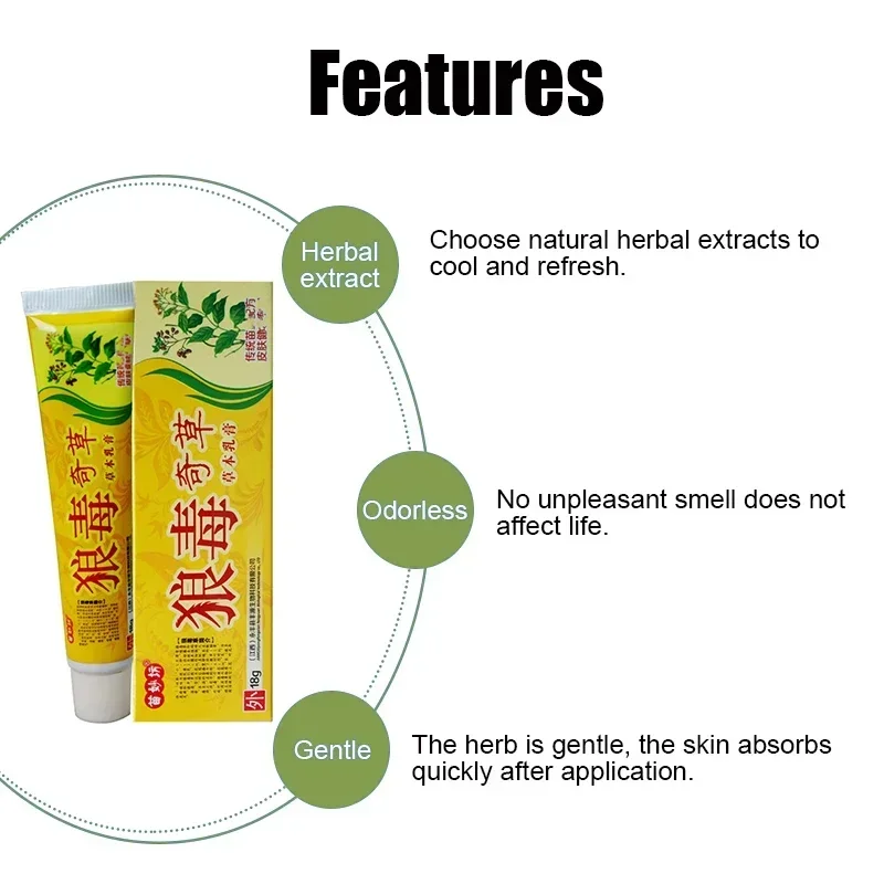 1 pcs 15g Traditional Psoriasis Dermatitis Eczema Eczema Ointment Itching Chinese Medicine Medicinal Skin Cream