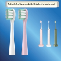 8pcs Replacement Electric Toothbrush Heads For ShowSee D1/D2/D3 Electric Toothbrush Soft Bristles Cleaning Replace Brush Head