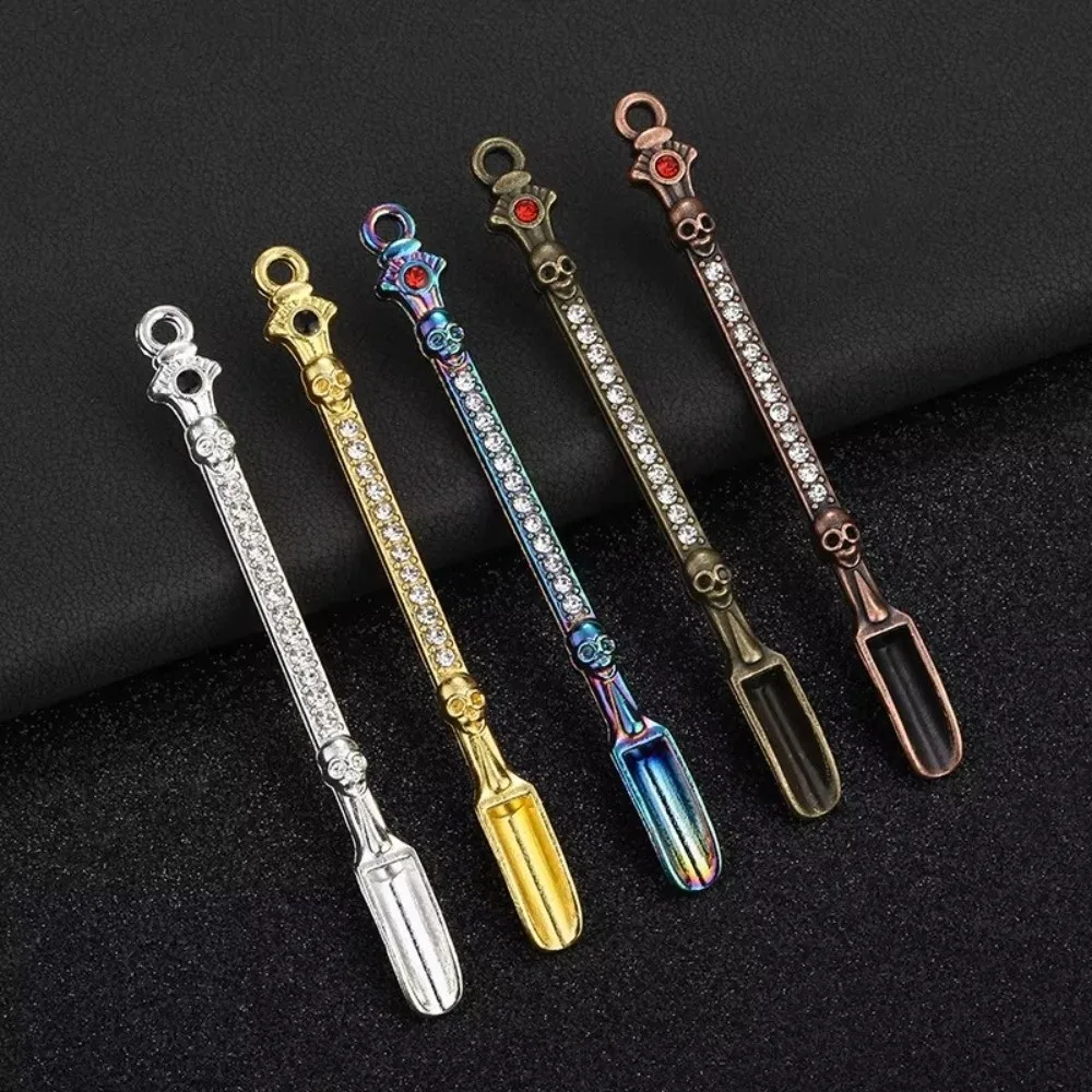 Powder Spoon Thicken Metal Spoon Small Coffee Tea Spoon Micro-tuning Long Handle Mini Shovel Tea Preparation