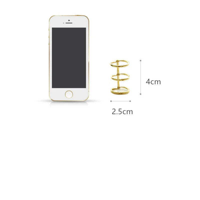 Binder Rings Notebook Scrapbook Page Clips for Photo Album Craft Loose Leaf Metal Book Binder Rings Stationery