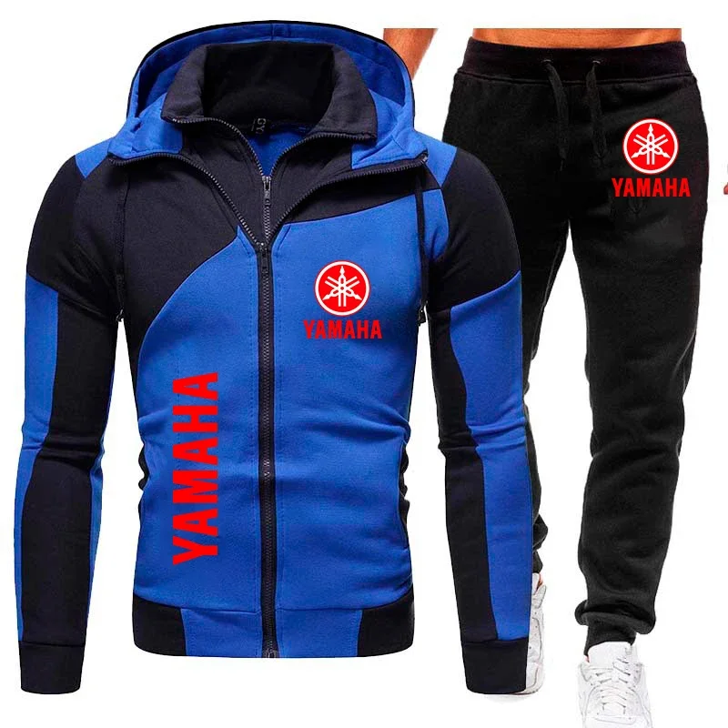 

Yamaha men's autumn and winter fashion sports suit, including zipper sweater and sports pants, provides comfort and casual style