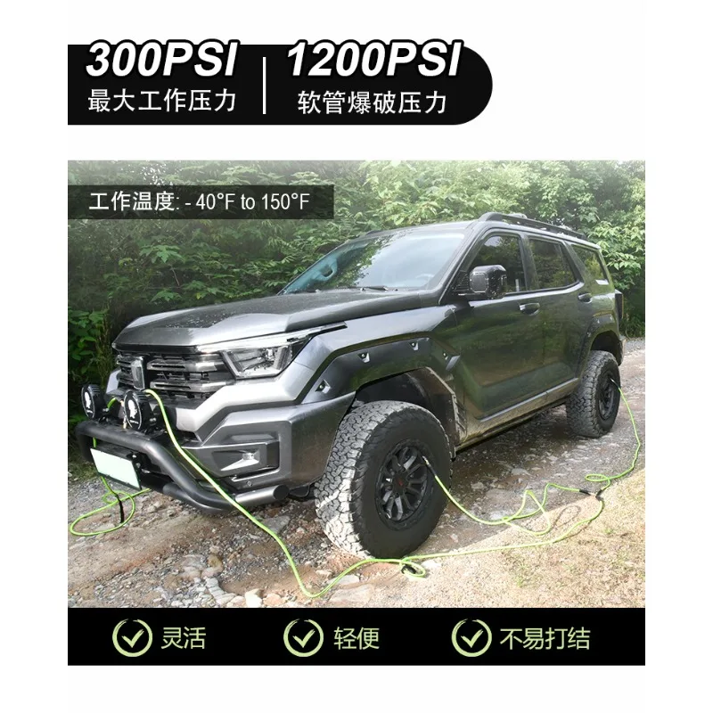 Digital Tire Pressure Gauge Inflate Deflate Integrated Offroad 4X4 Vehicle Tool Support 1 To 2 Or 4 Tire Simultaneous Use