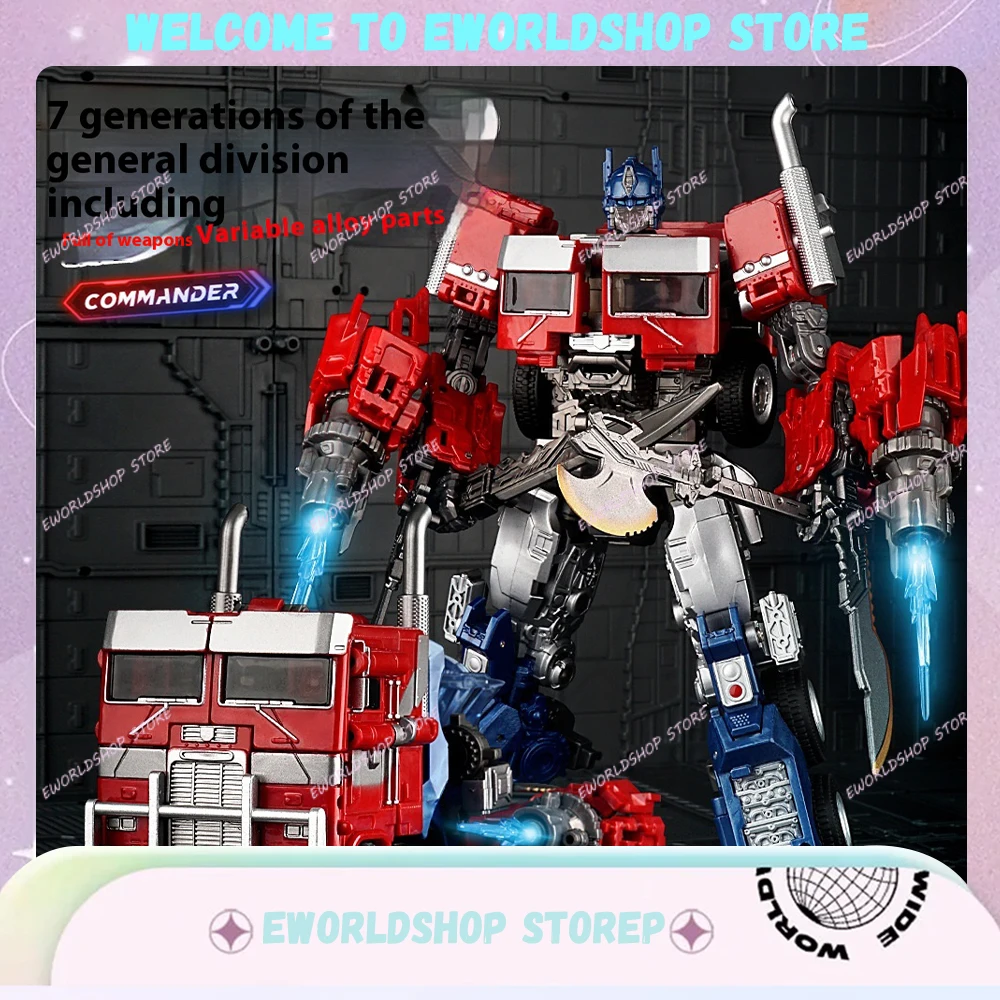 Anime JK07 Transformation Action Figures Rise of the Beasts Optimus Prime Robot Car Model Set OP Deformation Mecha Toy Gift