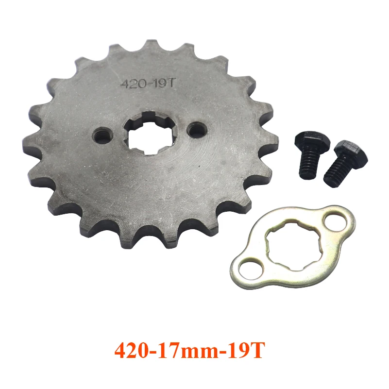 420 10T 11T 12T 13T 14T 15T 16T 17T 18T 19T Zahn 17mm Vorderes Motorritzel für 50-125cc Motorrad Pit Dirt Bike ATV Go-Kart