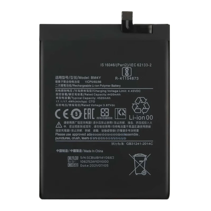 4520mAh BM4Y Mobiele Telefoon Batterijen voor XIAOMI 11X Pro RedMi K40 Pro Vervangende Batterij voor 11i POCO F3 + gereedschap