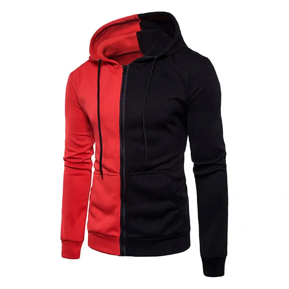 

Casual Sweatshirt Autumn Winter Long Sleeve Tracksuit Zipper Closure Long Sleeve Sweatshirt Men Hoodie Zipper Closure