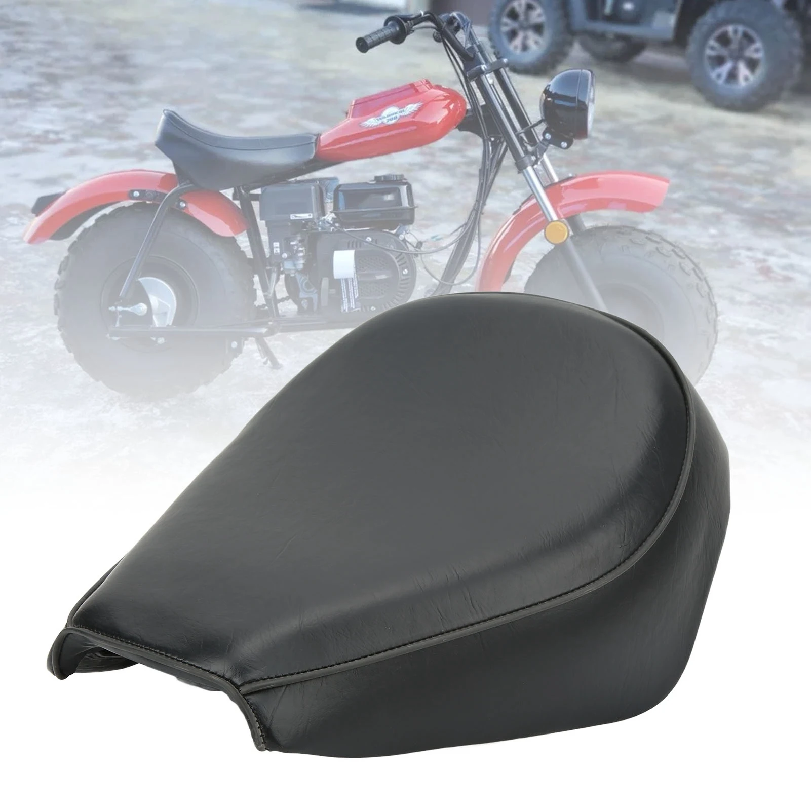 وسادة مقعد الدراجة النارية مريحة وناعمة وسادة مقعد سوداء بديلة لـ Baja MB165 #6