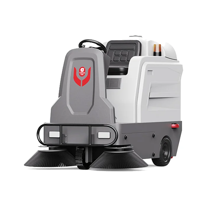 CleanHorse M3 Low Price Ride-On Electric New Dual Brushes Robotic Industrial Driving Floor Sweeper Machine 1200mm Sweeping Width