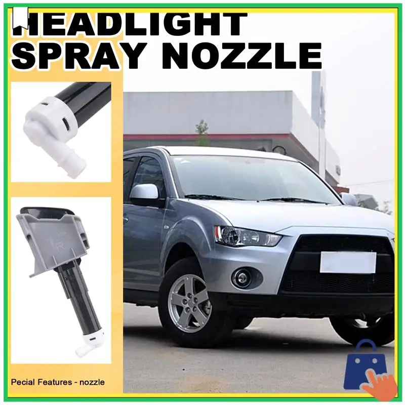 

Advanced 4 Pieces Headlight Spray Nozzle+Cover For Mitsubishi Outlander Sport ASX RVR GA 2010-2014