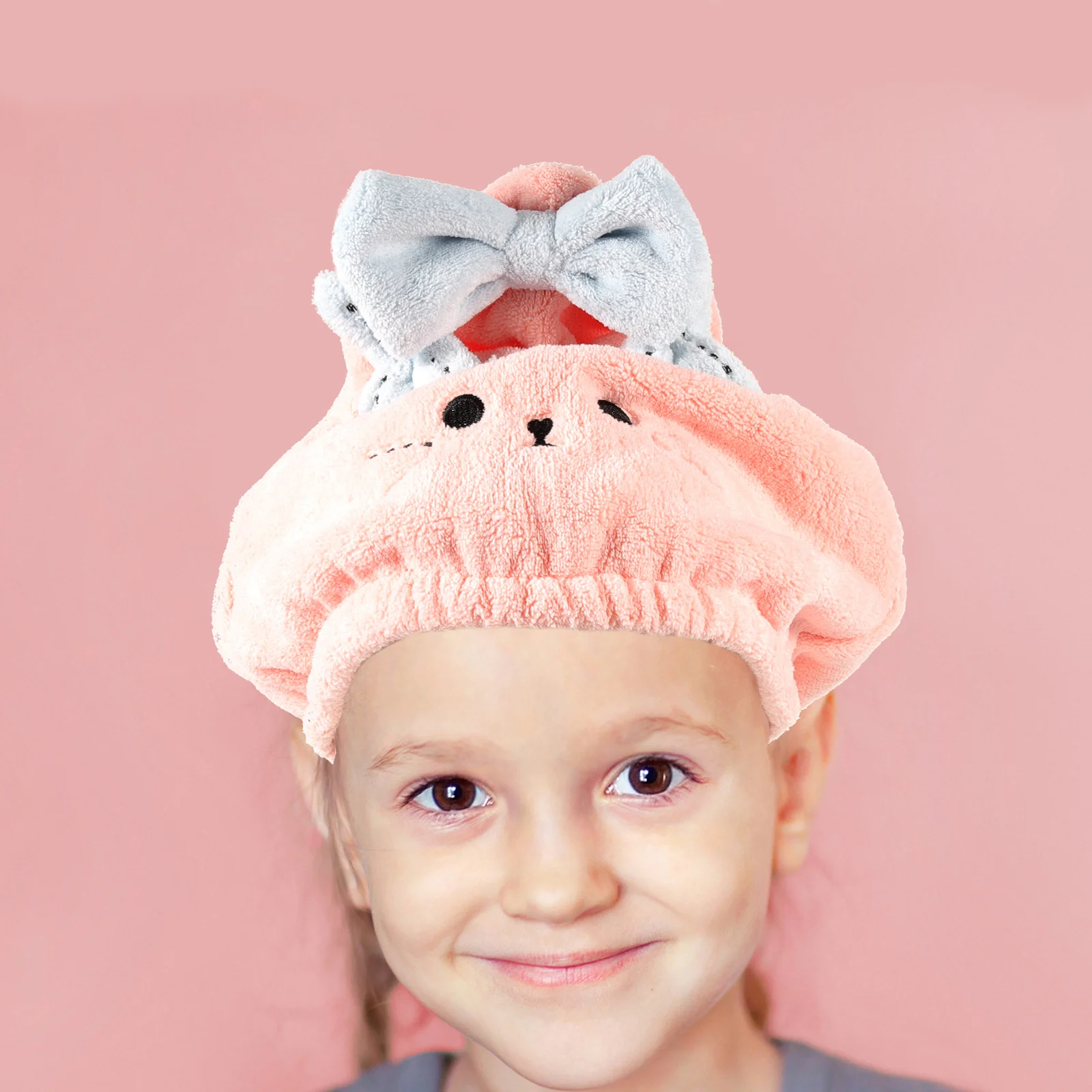 منشفة الشعر، غطاء جاف، ناعم ماص، مرجاني سريع الجفاف، لفافة شعر للاستحمام والسفر، خفيف الوزن #3