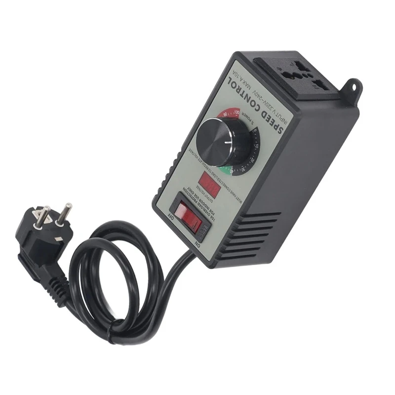 AC Motor Speed Controller Angle Grinder Fan Variable Speed Controller 10A Universal European Plug AC220 To 240V 4000W