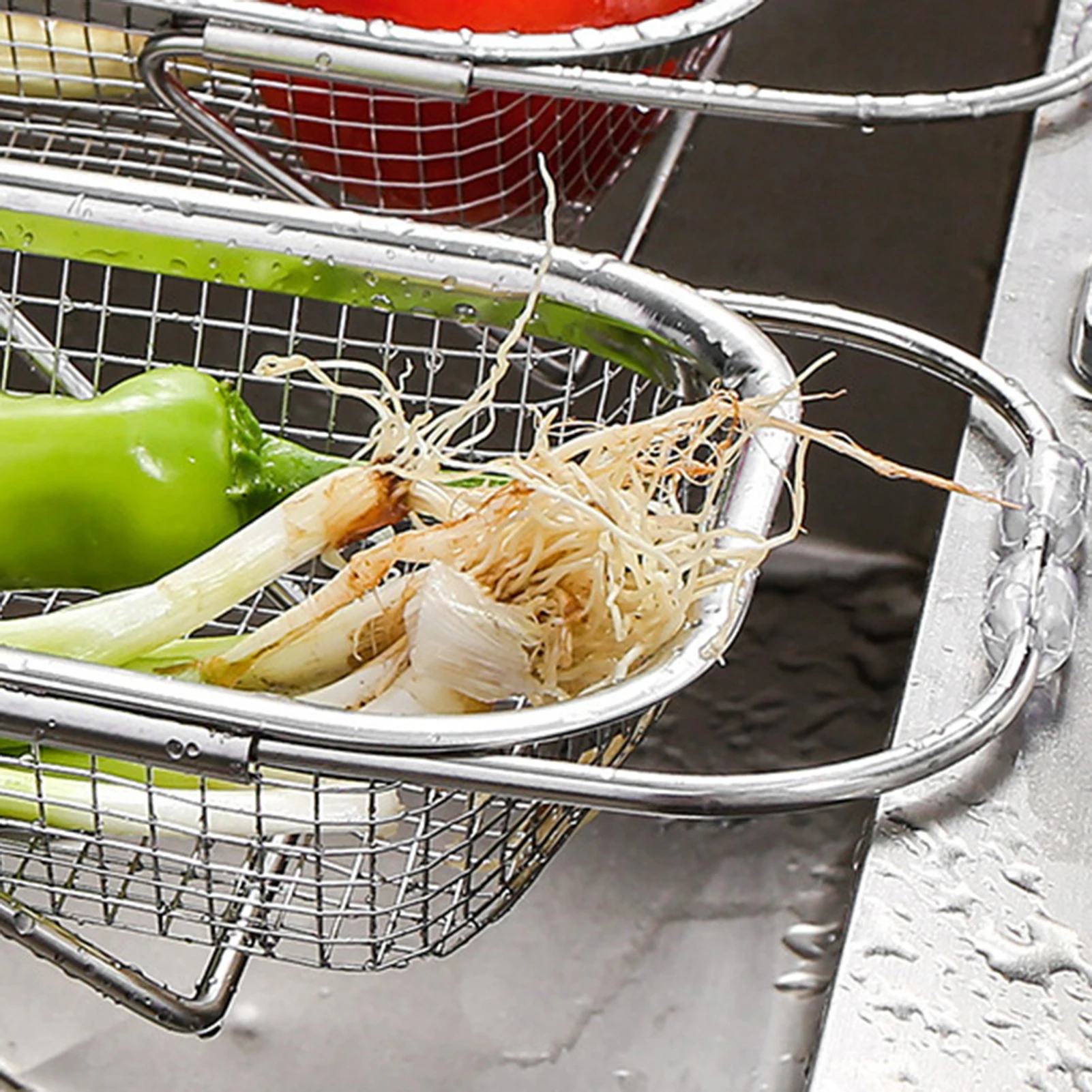 

Telescopic Drain Rack Kitchen Sink Drain Basket For Dishes Ingredients Cleaning Tools Multifunction Kitchen Organizer Holder