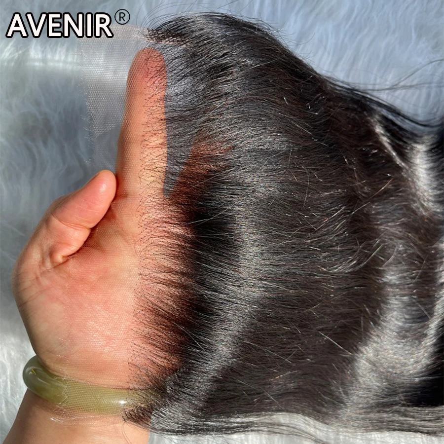 100% echte HD-Spitze Verschluss 5x5 tiefe Trennung HD-Spitze Echthaar verschlüsse glattes Haar vor gezupft Körper Welle HD-Spitze Verschlüsse