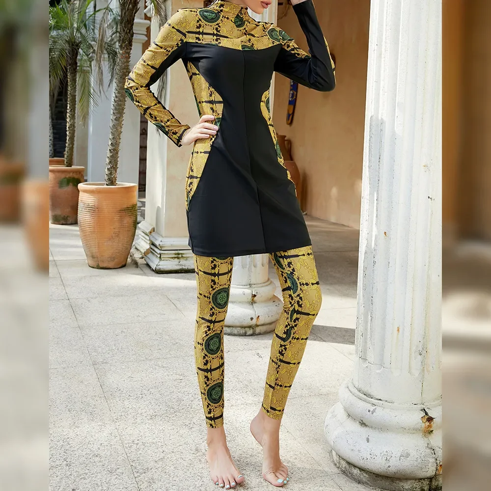 Burkini Femme Musulmane Maillot De Bain Muslimische Frauen Modest Bademode Islamischen Badeanzug Konservativen Hijab Badeanzug Beachwear