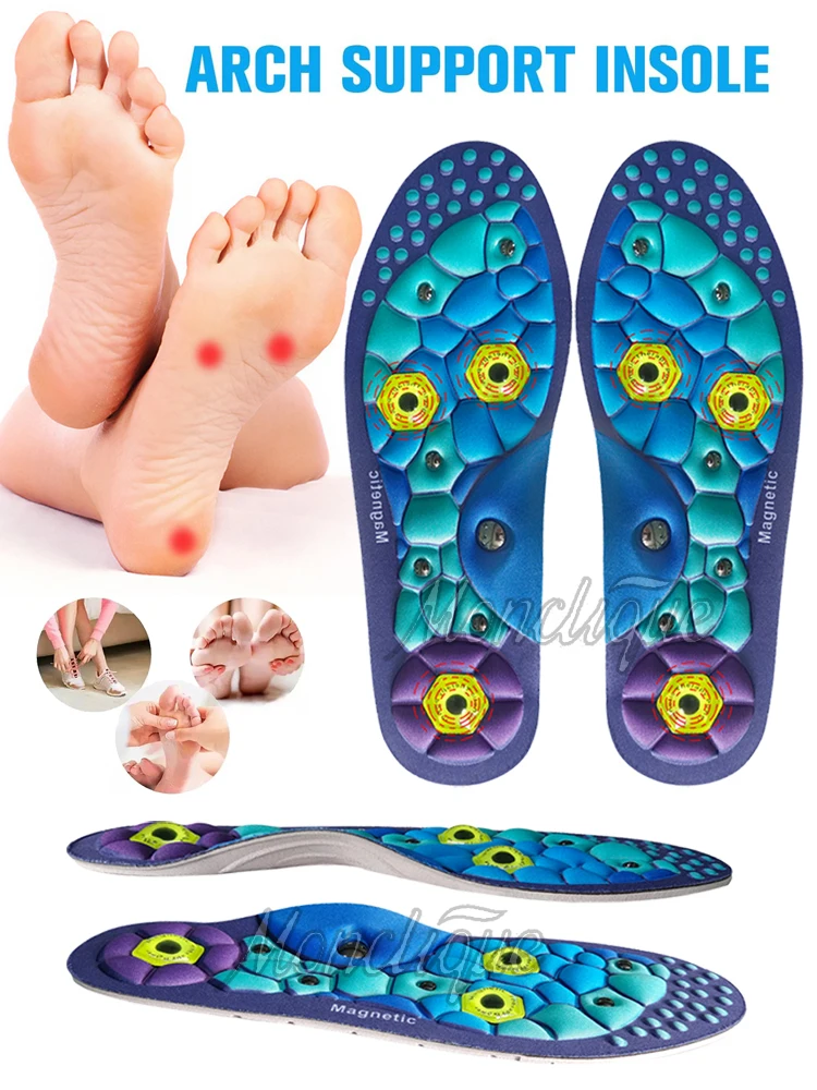 Medische Voet Magnetische Therapie Sport Inlegzolen Massage Gewichtsverlies Afslanken Acupressuur Binnenzool Anti-vermoeidheid Gezondheidszorg Schoen Pads - afbeelding 2