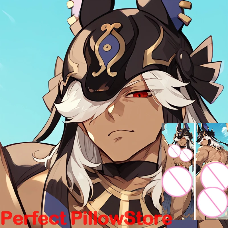 

Dakimakura anime Cyno Genshin Impact Double-sided Print Life-size body pillows cover Adult pillowcase