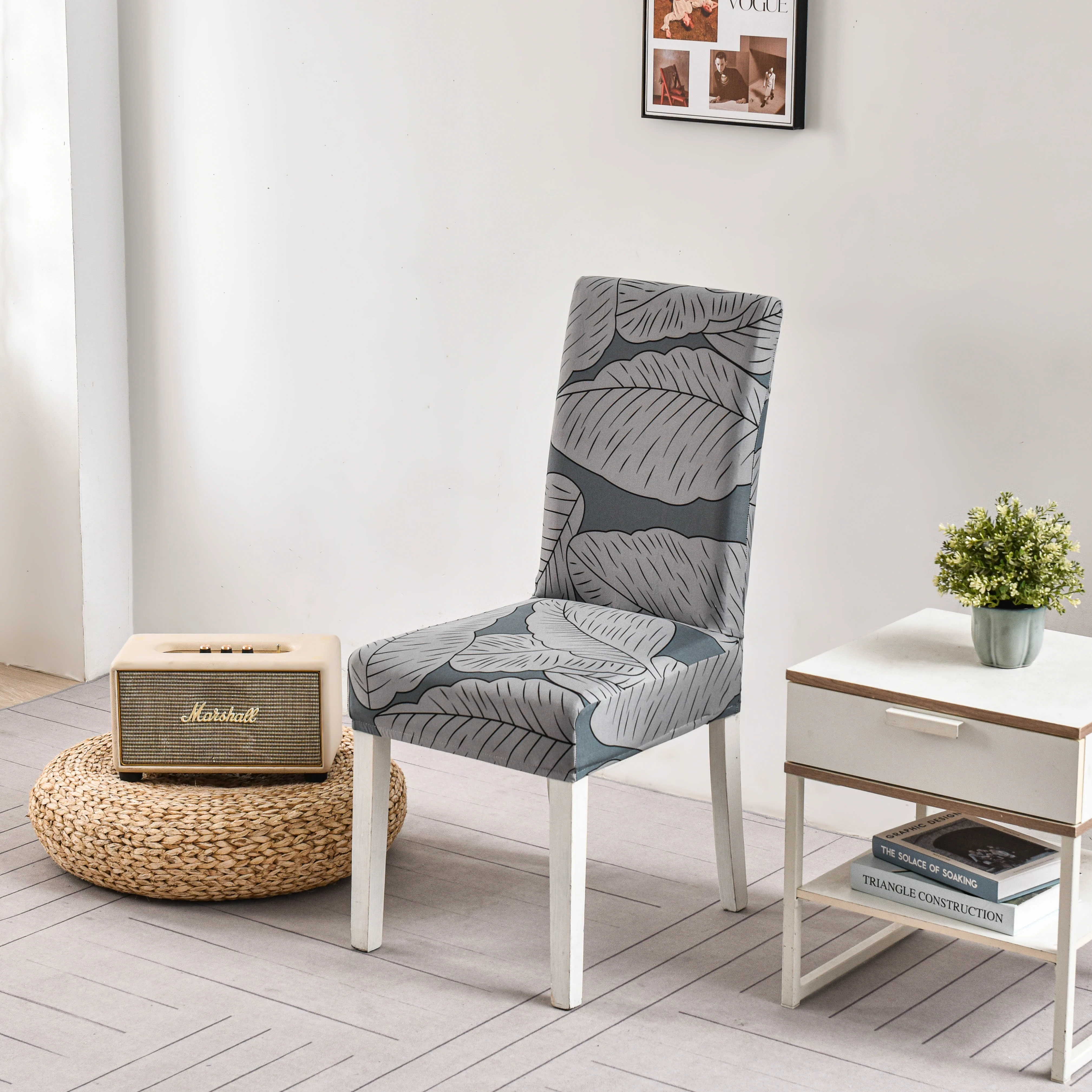 

4 шт./6 шт. эластичная защита для столовой, понимающие геометрические мотивы, подходит для стандартных стульев, легкий и простой в установке