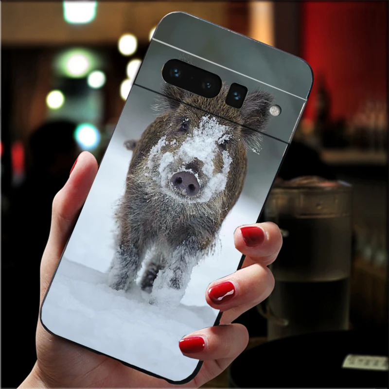 

Phone Case For Google Pixel 10 9 Pro XL 9A 8 7 6 Pro Pixel 8A 7A 6A Pixel 8 7 6 5 Animal Wild Boar