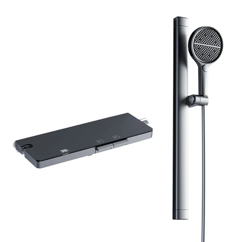 

Household split type, all copper, constant temperature digital display small apartment, no top spray simple shower set