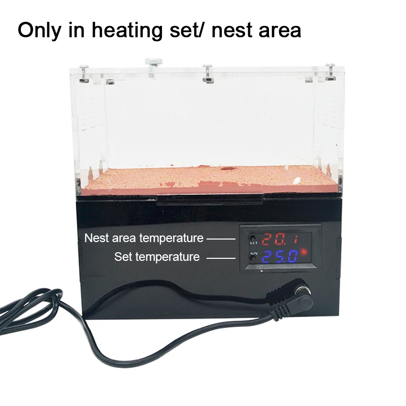 Intelligent Temperature Ant Farm Unlimited Connection Ant Nest with Hunting Area Anthill Workshop Concrete Ant House Insect Box