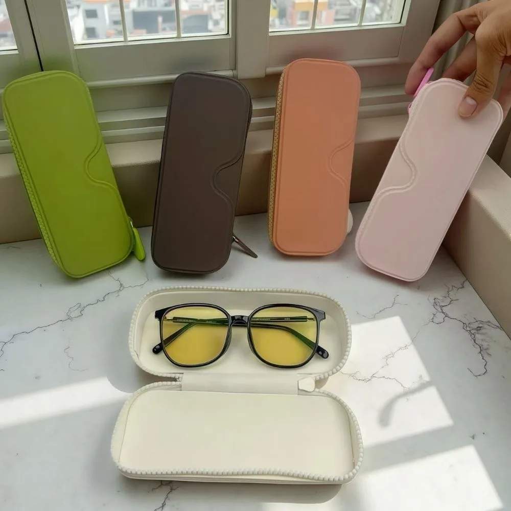 

Waterproof Silicone Glasses Storage Bag Large -capacity Dustproof Eyeglasses Case Lightweight Anti- fall Sunglasses Cover Women