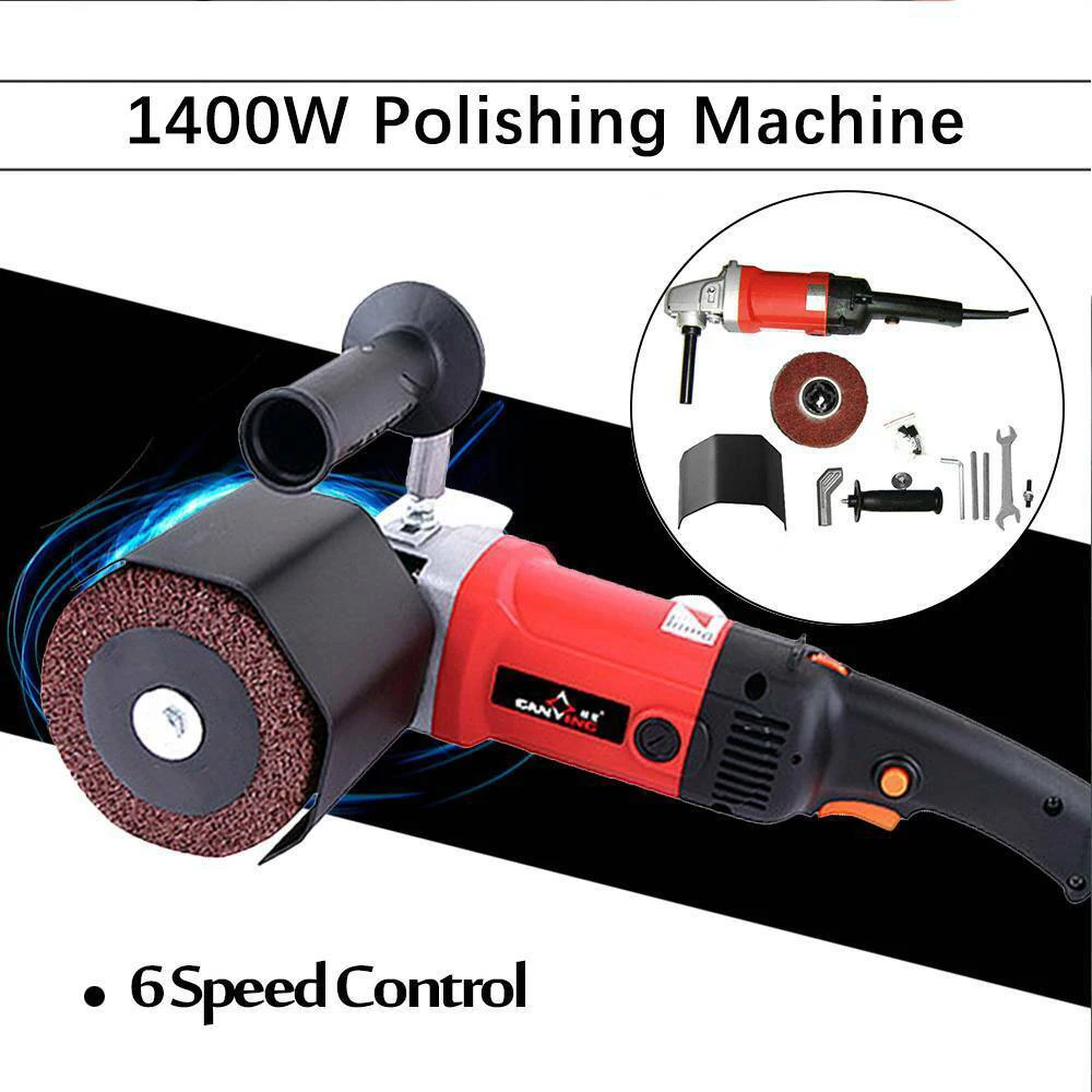 1400W Electric Polishing Machine Wire Drawing Grinding Machine Metal Stainless Steel Wood Mirror Polishing Machine 110/220V