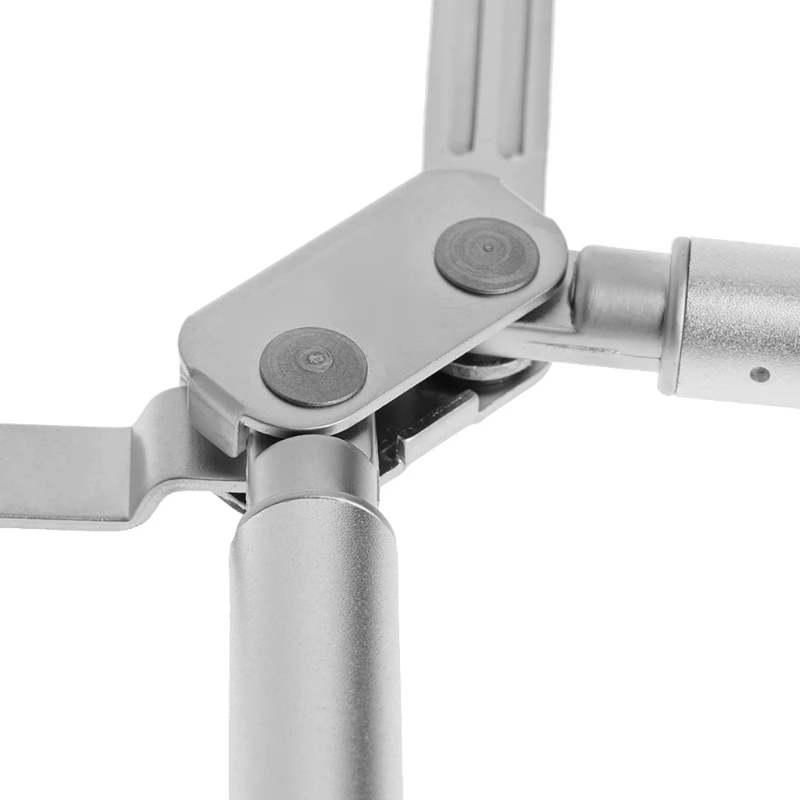 인체공학적 노트북 냉각 X-스탠드 접이식 휴대용 알루미늄 12-17인치 노트북용