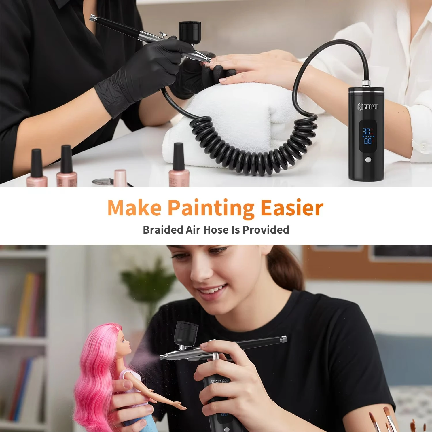 Rechargeable Cordless Airbrush - đánh giá và giá Airbrush Compressor Kit