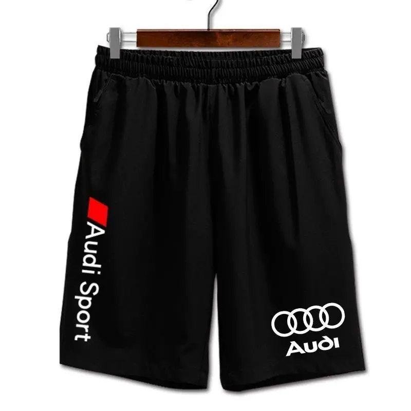 2026 new women's summer hot selling RSF1 racing printed shorts men's fashionable casual five quarter pants couple black shorts