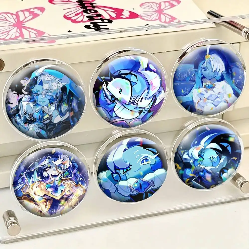 Shadow Milk Cookie Run  25 32 44 58 75mm Badges Personalized Round Brooches Pins Accessory Gift
