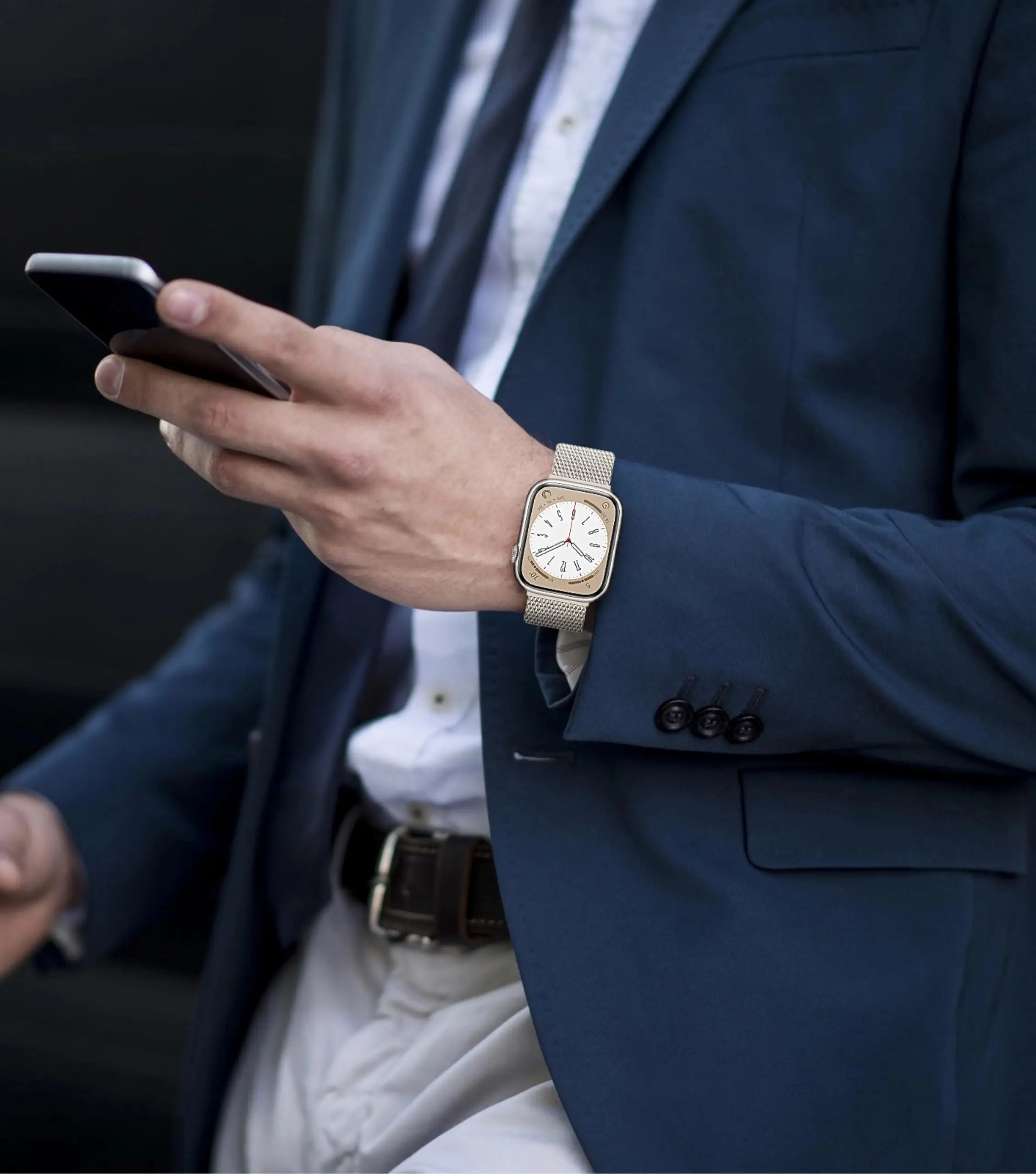 Cinturino per orologio ad anello milanese per apple Watch ultra 2 band 49mm 44mm 40mm 41mm 45 38 46 42mm Bracciale iwatch Series10 9 6 5 SE 7 8 3