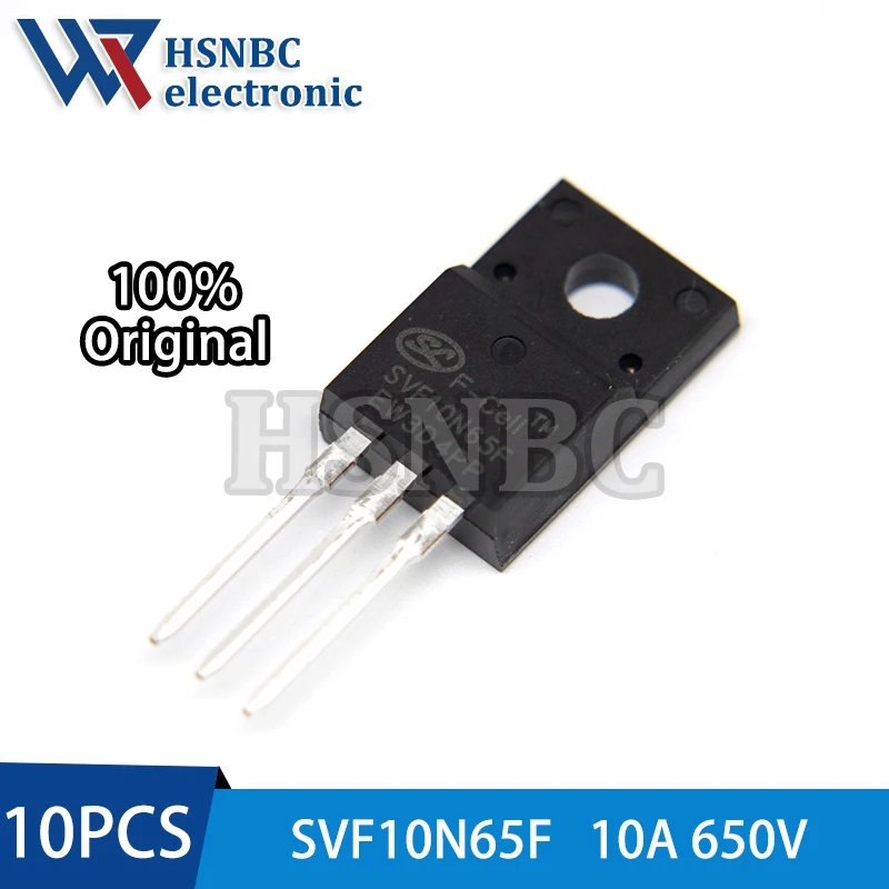 

10PCS SVF10N65F 10N65 SVF10N65 TO-220F 10A 650V N-channel Power MOSFET Transistor 100% New Original