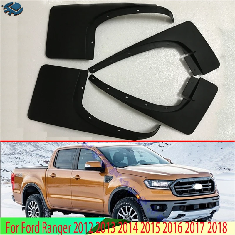 For Ford Ranger 2012 2013 2014 2015 2016 2017 2018 Mud Flaps Splash Guard Mudguards Fender 4PCS/Set