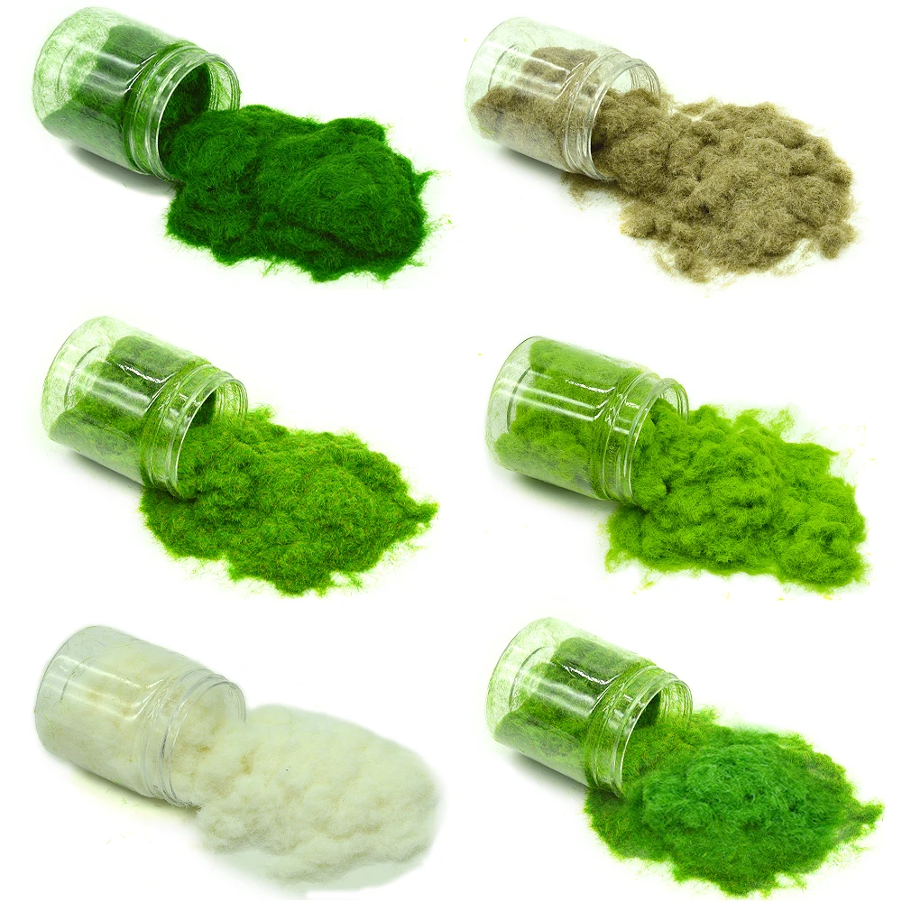 3mm Miniature Terrain Lawn Static Grass Flock Powder  For Railway Artificial  Wargame Landscape Scenery Diorama