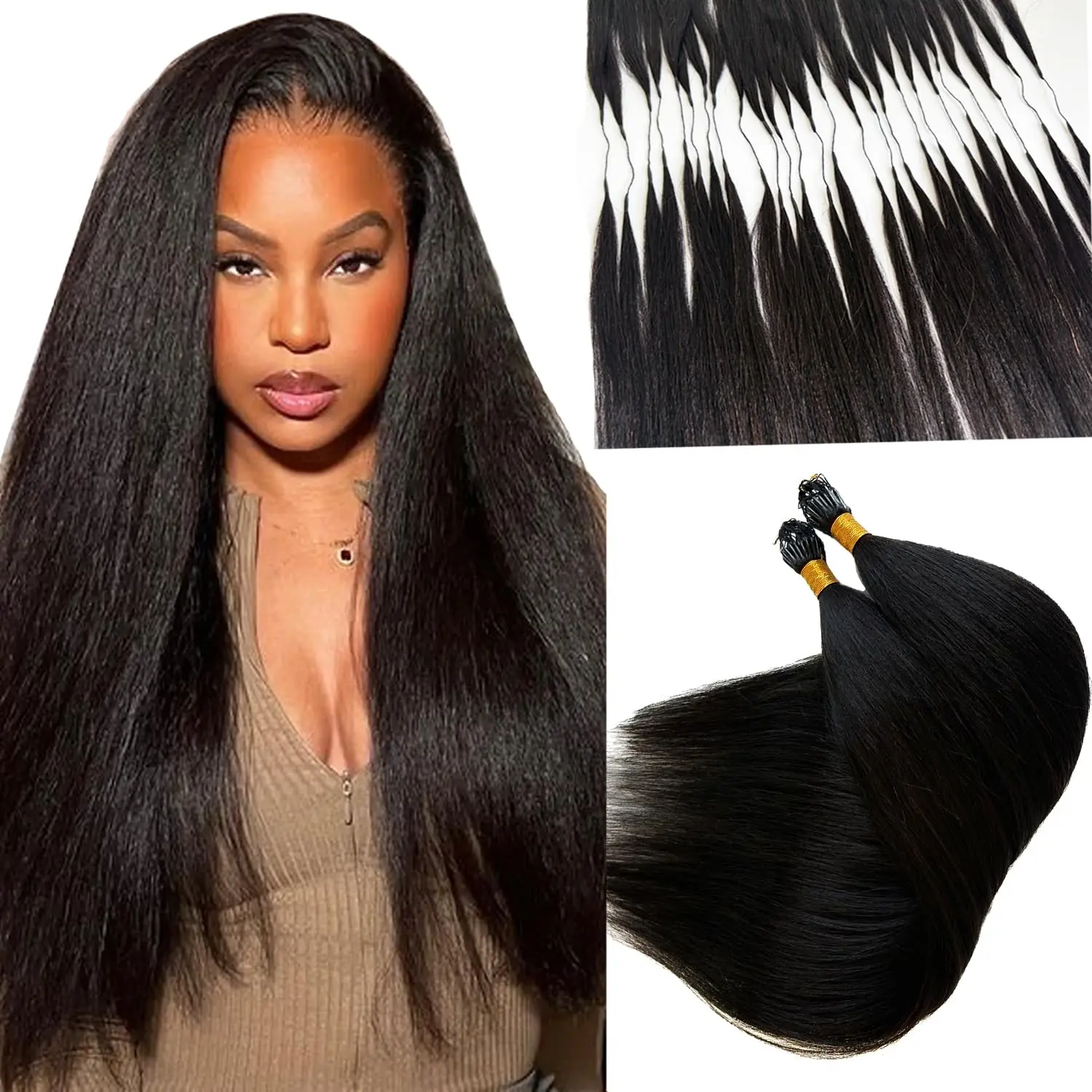 Crochet Hair YakiExtensions Miracle Knots Pre-Separated 100 Strands Per Pack Knotless Boho Braids Protective Hairstyle For Women