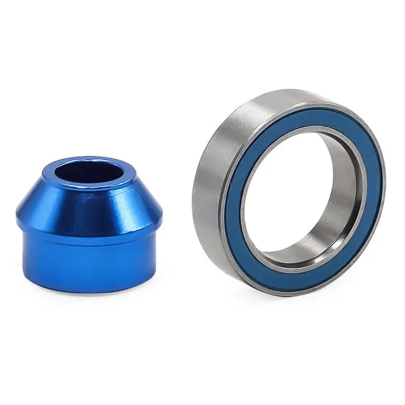 Metal Bearing Adapter and 10x15x4mm Ball Bearing 6893X for TRAXXAS Slash 4X4 Rustler Stampede Upgrade Parts Accessories