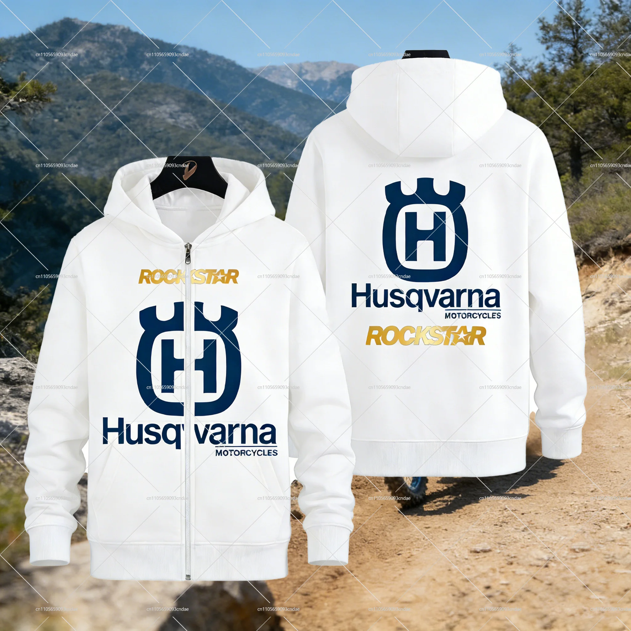 

Новая толстовка на молнии с принтом Husqvarna 2026 года, мужская, в мотоциклетном гоночном стиле, уличная одежда Y2K, худи