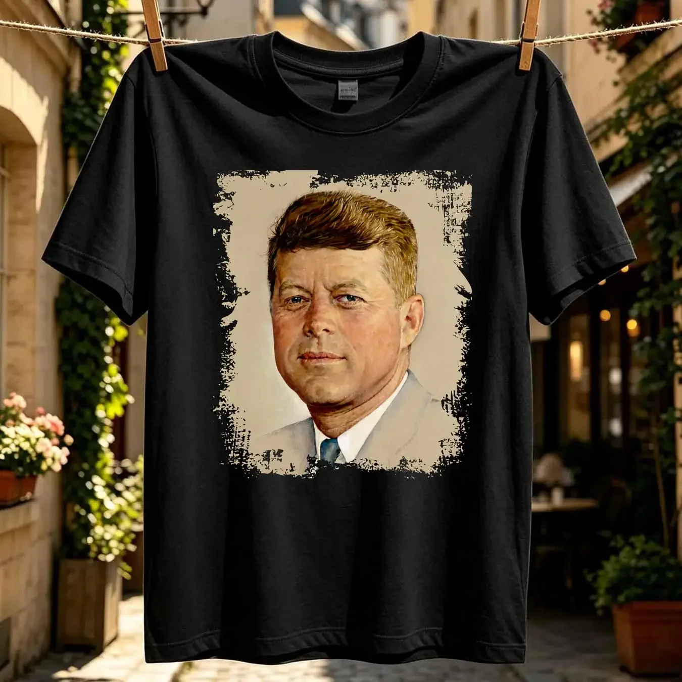 washed T Shirt NEW LIMITED JFK President John F Kennedy Funny Idea Size S 5XL vintage Washed Versatile Unisex Stylish