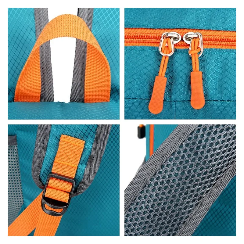 Mochila impermeável pequena ultraleve, bolsa de viagem ao ar livre dobrável para homens, escalada sacos de grife unisex caminhadas mini mochilas