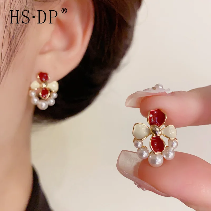 قلادة أقراط للسيدات مع إبرة فضية S925 ريترو، إكسسوارات مجوهرات بسيطة وعصرية ومتعددة الاستخدامات