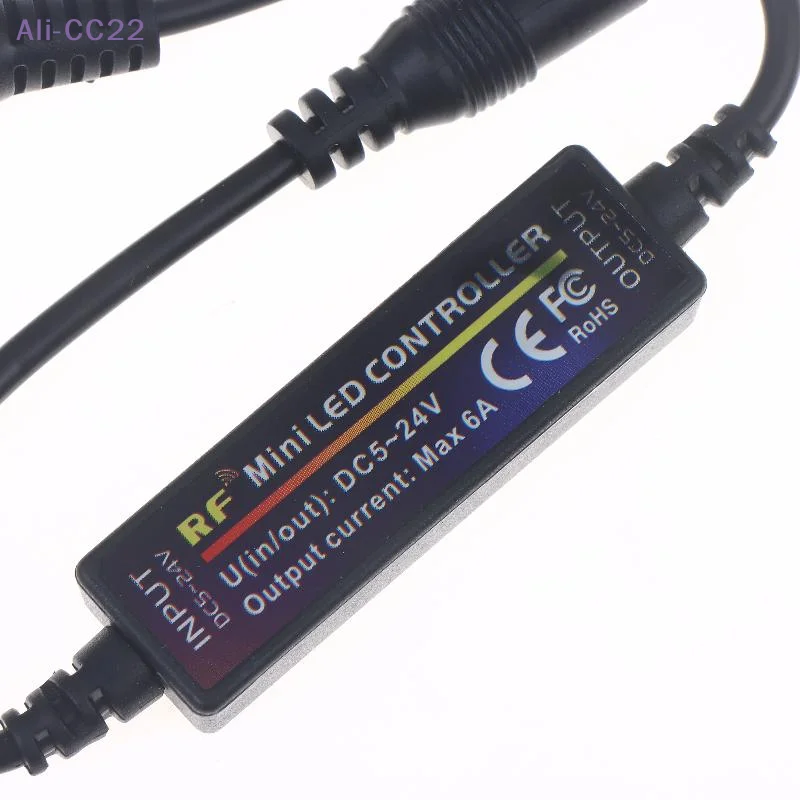 DC12V LED Dimmer 24V 5V 6A Mini RF Wireless 14Keys 2.4G Remote Control For 2835 5050 Single Color LED Strip Lights Dimmer Switch