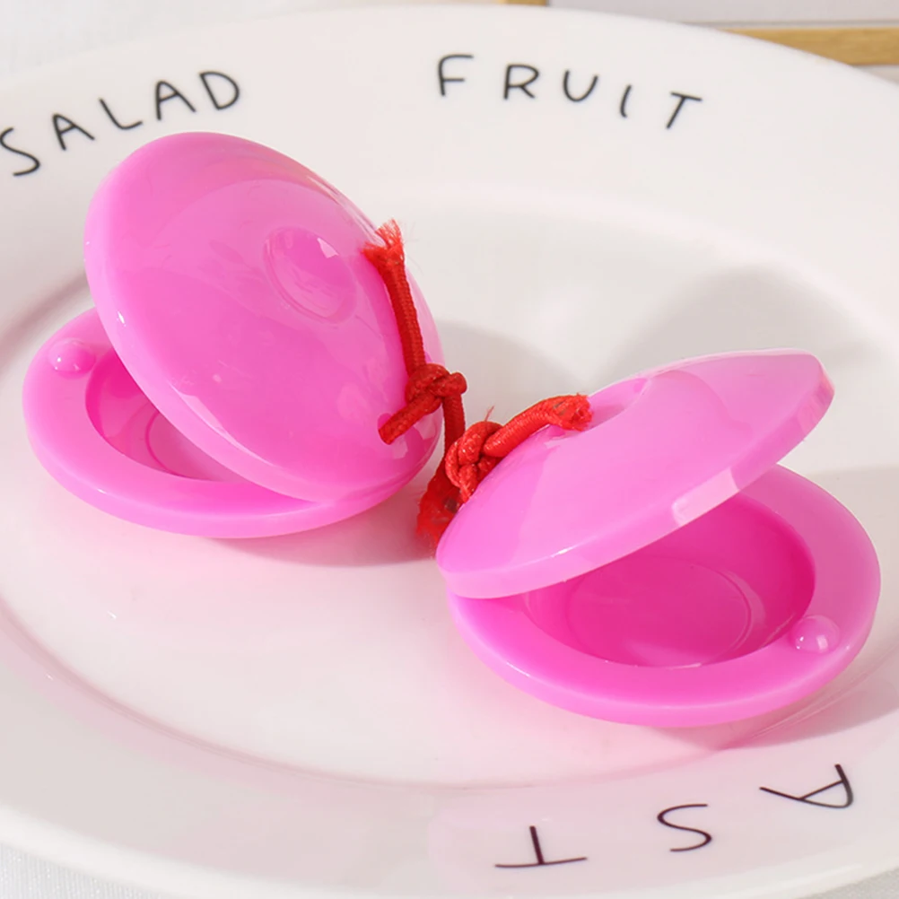 

12Pcs Preschool Musical Instruments Plastic Castanet Flapper for Kids Cultivate Musical Talent Rhythm Learning