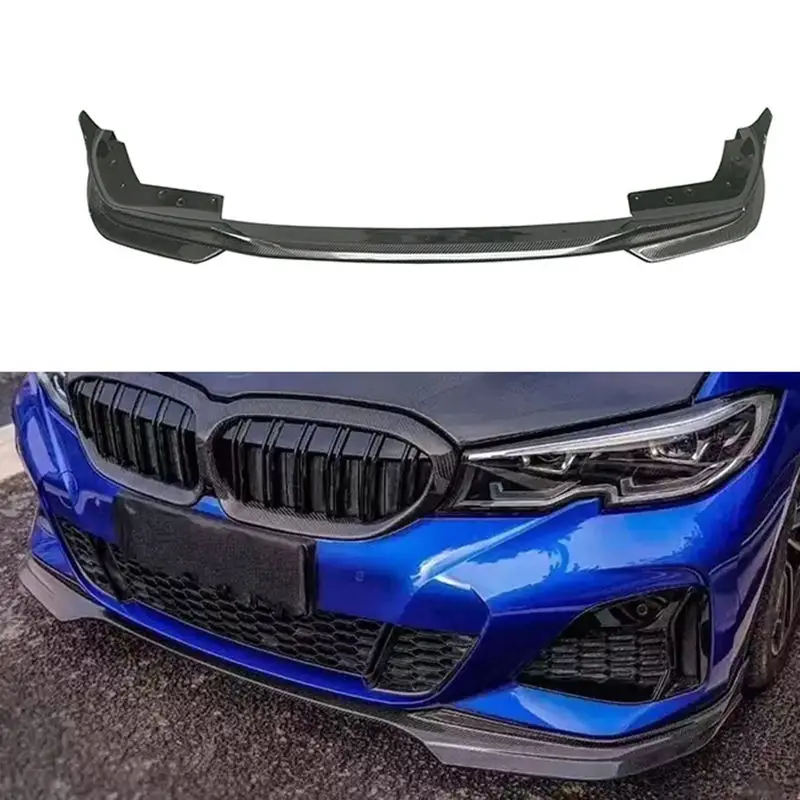 

G20 G28 MP Style Carbon Fiber Fibre Front Bumper Lip Splitter Fit for BMW G20 G28 330I 2020-2022，True factory fitment