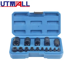 15Pcs For Tesla Battery Cover Pack Screw Remover EP Five Teeth Six Wrench Special Five Teeth E-shaped Socket EP4-EP24