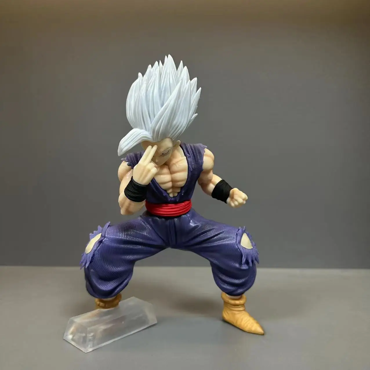 Figuras de acción de Dragon ball Z, 21cm, Son Gohan en cuclillas