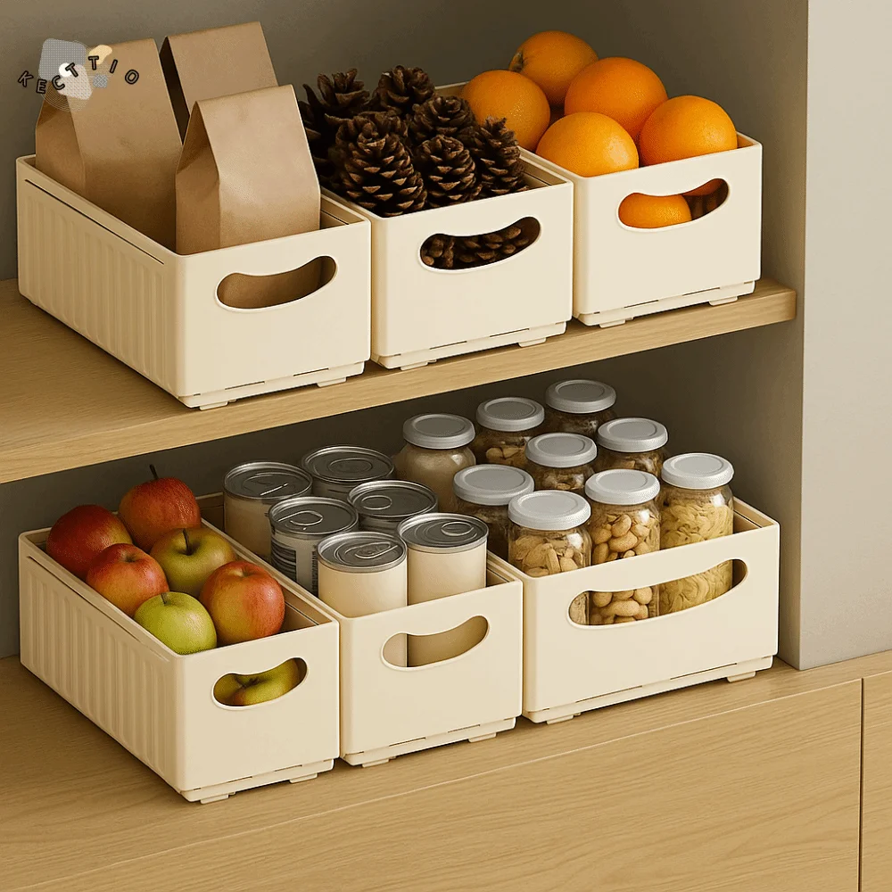 

Plastic Expandable Storage Box Adjustable Stackable Retractable Storage Container Large Capacity Space Saving