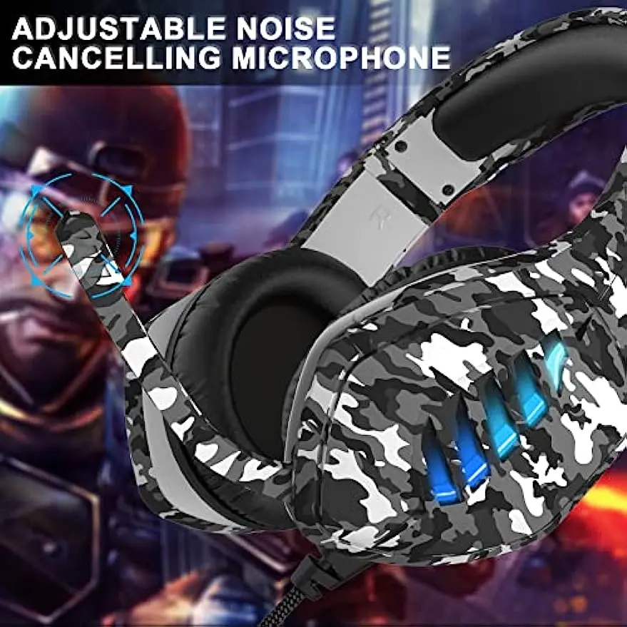 Imagem -05 - Targeal Gaming Headconjunto With Microphone Gamer Headphone Cancelamento de Ruído pc Ps4 Ps5 Switch Xbox One Xbox x s 35 mm