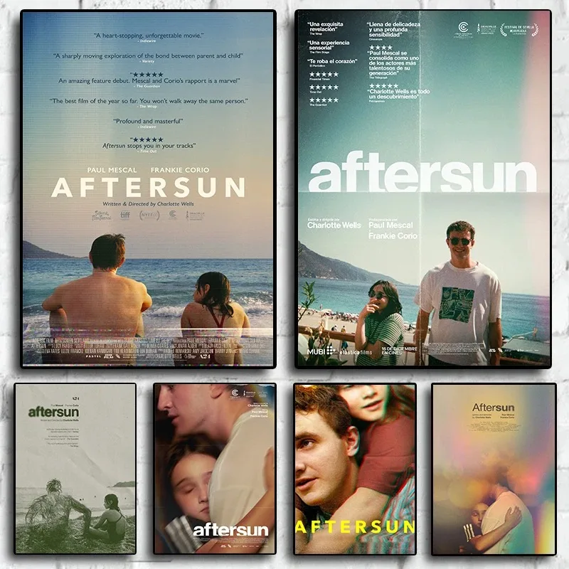 Aftersun 2022 Movie High Scores Healing Film Poster Canvas Painting Wall Art Pictures Home Cinema Club Decor Best Gift