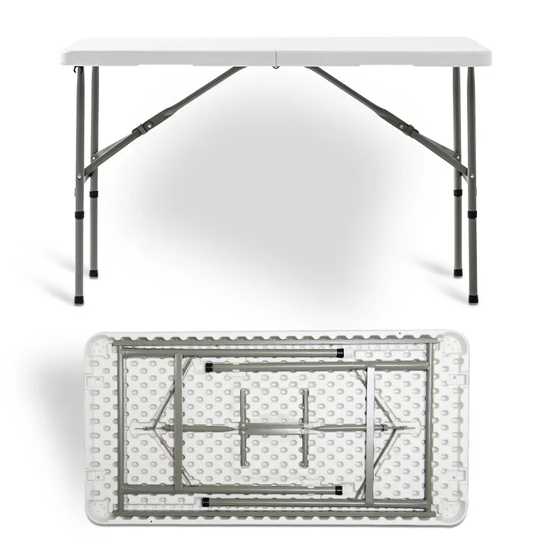 Folding table, stall table, household desk for simple meals, outdoor modern minimalist blow molding